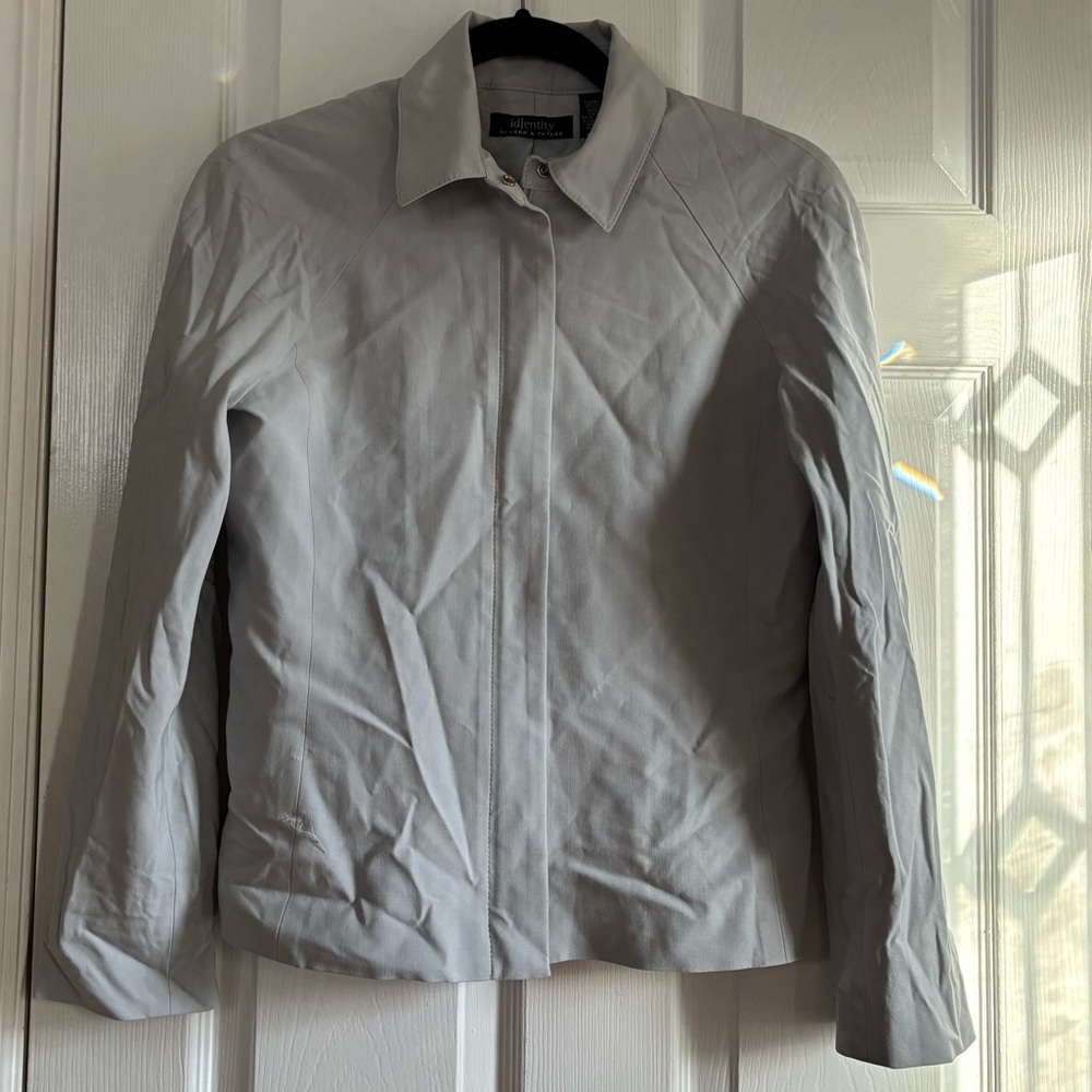 Grey zip-up jacket/blazer